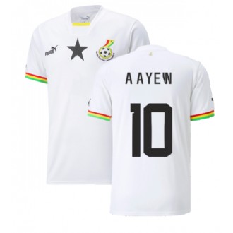 Ghana Andre Ayew #10 Hemmakläder VM 2022 Kortärmad